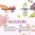 thumbnail image 2 of Well’s Oil Grapeseed Oil | 4 fl oz (118 ml) | 100% Pure & Refined | Multi-Use Oil for Hair, Skin & Nails | Beauty & Massage Oil Base, 2 of 4