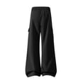 thumbnail image 5 of Bxsruta Womens Cargo Pants Loose Fit Drawstring Waist Trousers for Daily Streetwear Outdoor Activities, 5 of 8