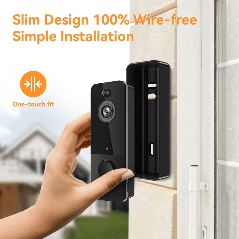 LEEPROO Wireless Doorbell Camera with Chime, 1080P Smart Video,