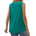thumbnail image 5 of Lindreshi Tank Tops for Women Women's Fashion Color Neck Comfortable Loose T-shirt Sleeveless Blouse Casual Tops, 5 of 7