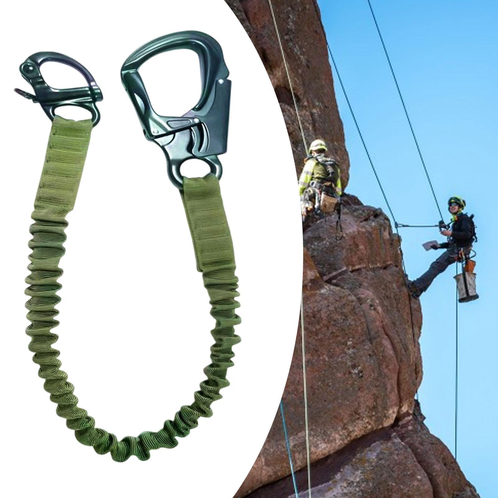 MAGIDEAL Lanyard Fall Protection Climbing Lanyard for Scaffolding Construction Green