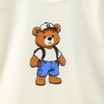 thumbnail image 5 of Xudanell Toddler T-Shirts Boys Short Sleeve Tees Cotton Casual Graphic Crewneck Summer Top for Kids 2-6Y (Beige, 12-24 Months), 5 of 8