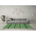 thumbnail image 3 of Ahgly Company Indoor Rectangle Abstract Turquoise Blue Modern Area Rugs, 2' x 3', 3 of 4