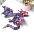 thumbnail image 4 of 22inch 3D Printed Dragon with Wing,Flexible Joint Animal lacertid Figurines,Realistic Eyes, Home Office Decor,Fidget Toy for Adults Teens Boy Festival Gifts, 4 of 12