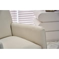 thumbnail image 5 of Cotton Linen Rocking Chair Adjustable Footrest, Wooden Legs 300 LBS Capacity Easy Assembly Living Room or Bedroom Furniture, 5 of 18