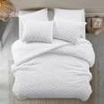 thumbnail image 2 of Grace Living Meah 5pc King/California King Duvet Set, White, 2 of 7