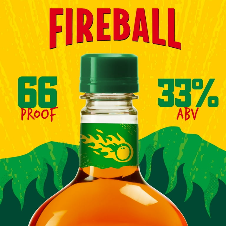 Fireball Blazin Apple Cinnamon Whisky, 750ml, 66 Proof, Plastic