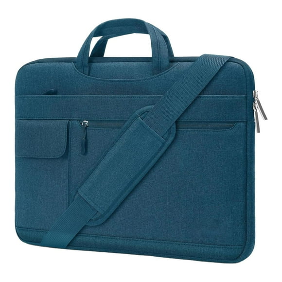 Bolso de hombro para computadora portátil, maletín para computadora portátil, estuche de transporte a prueba de golpes, bolso bandolera portátil, 15 pulgadas