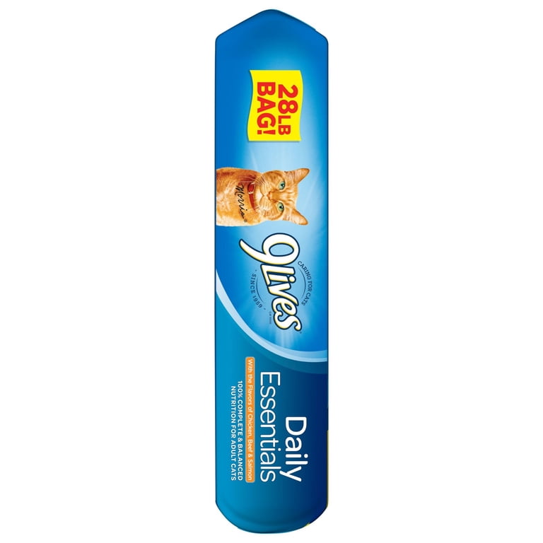 9Lives Dry Cat Food, 28 lb, with high quality protein, taurine