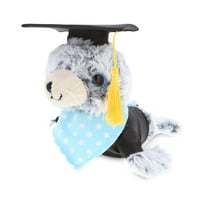 DolliBu Sea Lion Graduation Plush Toy - Super Soft Graduation Stuffed Animal Dress Up with Gown & Cap with Tassel Outfit - Cute Congratulatory Graduation Gift - 8 Inches