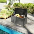 thumbnail image 2 of Decksplore 110 Gallon Deck Boxes, Outdoor Waterproof Lockable Patio Storage Box for Furniture,Pool Float, Garden Tools, UV Resistant, Gray, 2 of 7