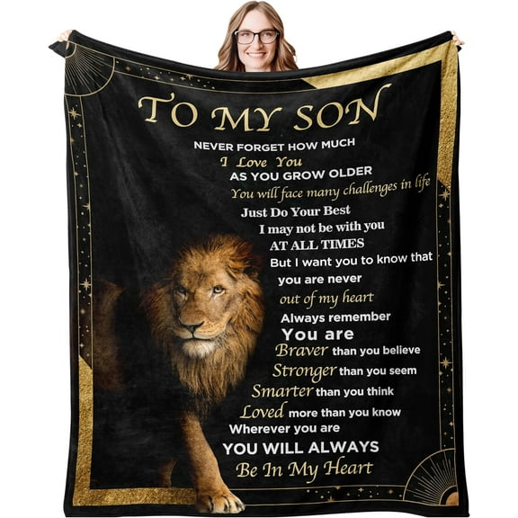 Gifts for Adult Son Birthday Gifts for Son from Mom to Son Gifts for 18 Year Old Boy, Son Gifts from Mom and Dad Gift for Son Gifts from Dad, Gifts for My Son Blanket from Mom 50"x60"in