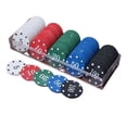 thumbnail image 3 of Poker Chips,100pcs Poker Chip Set Professional Poker Chips Poker Chip Set Unmatched Quality, 3 of 8