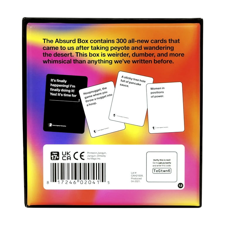 rare cards against humanity Amazon.com: More Cards Against Humanity • 600-card Essential Expansion •  Includes The Best Cards from The Red, Blue, & Green Boxes : Toys & Games main image 0