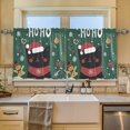 thumbnail image 2 of Yayeee Kitchen Curtains Tier Set of 2 Light Filtering 57"x36" Over Sink Window Panels, Christmas Cat, 2 of 7