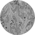 thumbnail image 1 of Ahgly Company Machine Washable Indoor Round Transitional Gray Cloud Gray Area Rugs, 6' Round, 1 of 7