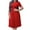 Red1, variant on yillto Womens Plus Size Short Sleeve Maxi Dress High Waist Pleated Elegant Party Maxi Dresses S-3XL