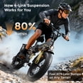 thumbnail image 6 of YareYi X-Hunter 750W Rated Electric Bike for Adults, 28 MPH Folding Ebike with 48V 13Ah Removable Battery, 70-Mile Range, 20" Fat Tire Full Suspension E Bike, 7-Speed, Gray, 6 of 8