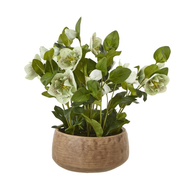 Hill Interiors Hellebore Artificial Potted Plant