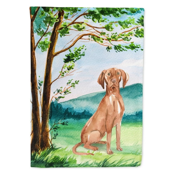 Under the Tree Vizsla Garden Flag