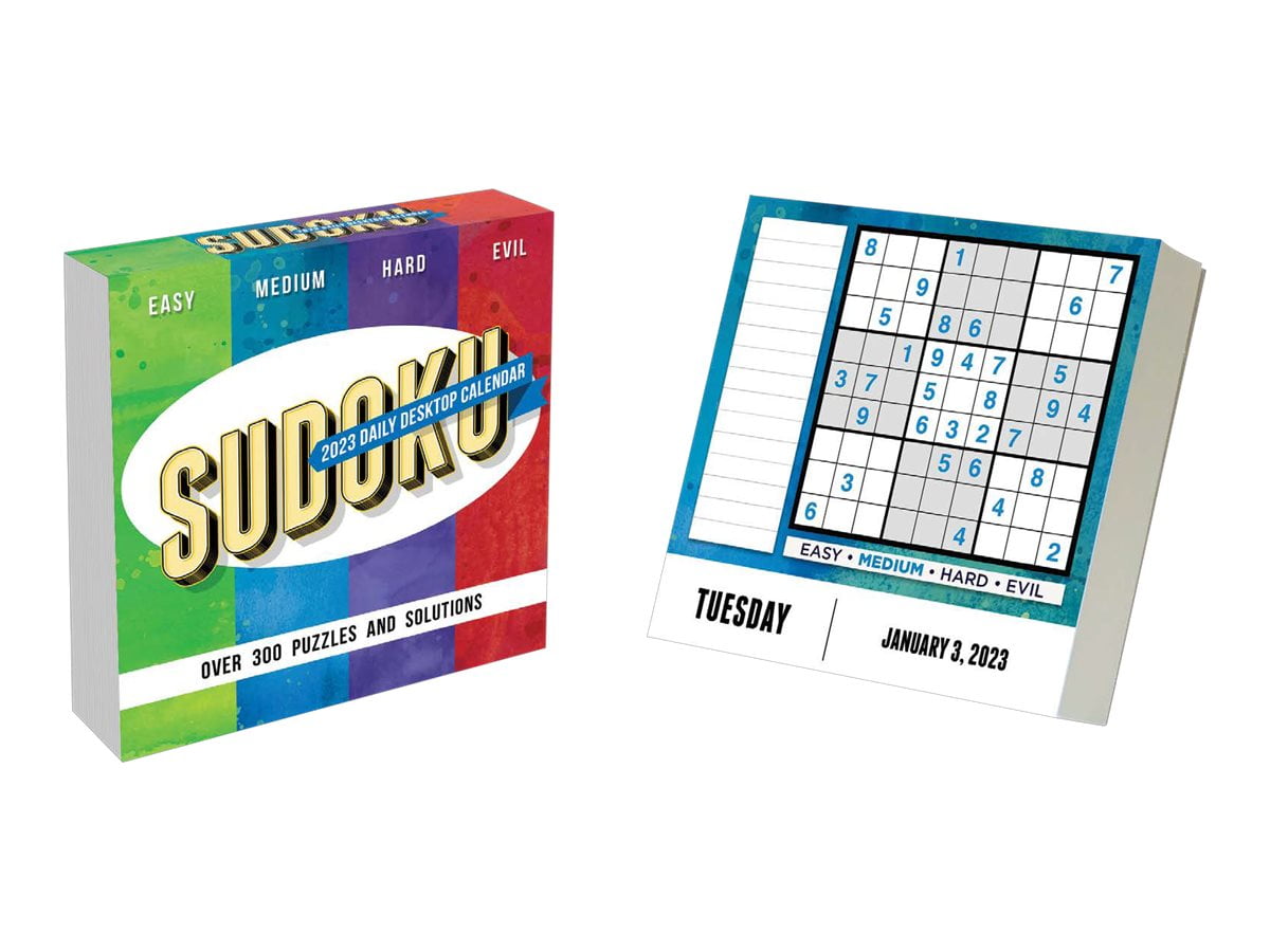 TF PUBLISHING 2023 Sudoku Puzzles Daily Desktop Calendar FullColor