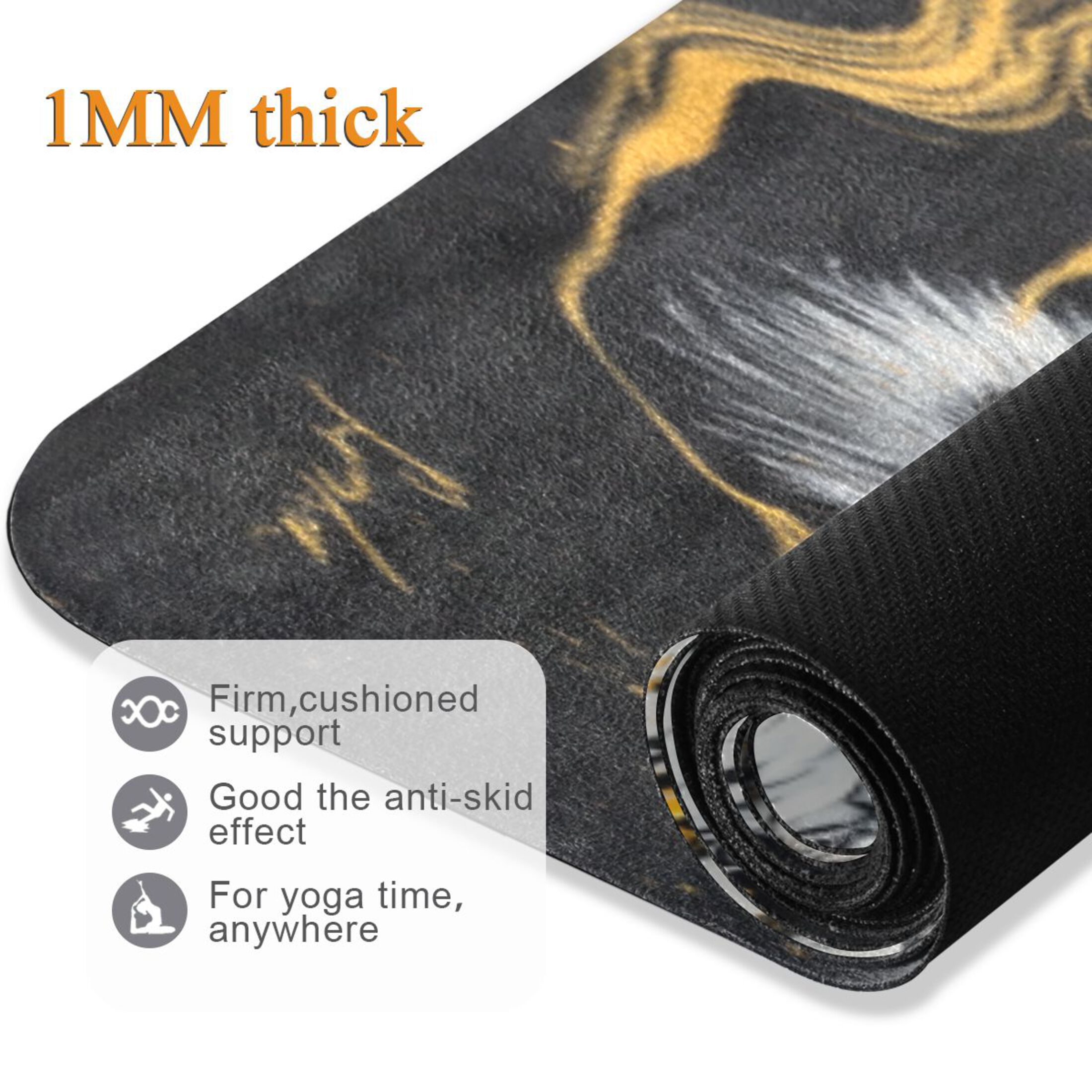 BZSMCE Yoga Mat Women Fitness Mat Fury Of The Tiger Pattern