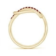 thumbnail image 2 of ANGARA Natural Encrusted Ruby Infinity Love Knot Ring in 14K Yellow Gold for Women (Size-1.3mm) | July Birthstone, Birthday, Anniversary, Jewelry Gift for Women | Natural Ruby Ring, 2 of 9