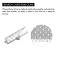 thumbnail image 4 of Unique Bargains 50Pack Ribbon Crimp Clamp Ends 25mm Cord End Clasp for DIY Craft Silver Tone, 4 of 7