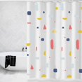 thumbnail image 2 of Coofit Shower Curtain Waterproof Patterned: 71"x86" Bathroom Curtain Bath Curtain Liner, 2 of 9