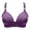 Purple, variant on ,Women's Daisy Front Closure Push up Bras Supportive Wireless Full Coverage Bra Comfort Everyday Bralettes Purple 48