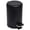 Black, variant on Soft Close Lid Round Metal Bath Floor Step Trash Can Waste Bin 3-liters-0.8-gal Steel