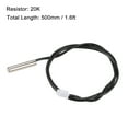 thumbnail image 2 of 2pcs 20K Temperature Sensor Probe Stainless Steel NTC Thermal Sensor Probe 50cm Digital Thermometer Extension Cable, 2 of 4