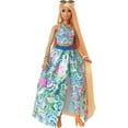 thumbnail image 2 of Barbie Extra Fancy Doll with Curvy Shape & Orange Hair in Floral 2-Piece Gown with Accessories, 2 of 6