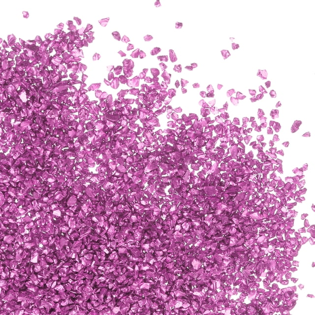 Unique Bargains Paillettes en Verre Concassé, Chunky Rose Foncé