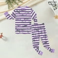 thumbnail image 5 of Little Boys Long sleeve Pajamas Kids jammies Child Pjs 6-12 Months 12-24 Months 2t 3t 4t 5t 6t 7t 8t 9t Children(Purple,7-8 Years), 5 of 9