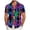 A28-Multicolour, variant on Mens Short Sleeve Button Up Shirts Linen Cotton Beach Tops Spread Collar Plain Summer T Shirt with Pocket(Orange,M)