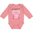 thumbnail image 3 of Inktastic Aditi My Gigi Loves Me Pink Elephant Beautiful Girls Long Sleeve Baby Bodysuit, 3 of 5