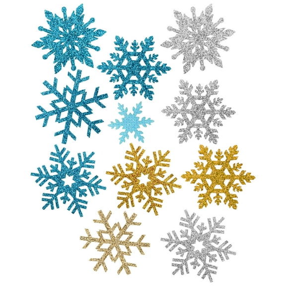 PBPBOX 40pcs DIY Hair Accessories Clips Assorted Color Snowflake Decorations for Women Christmas Jewelry