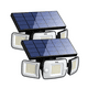 thumbnail image 1 of Paquete De 2 Lámparas Solares Sensor De Movimiento 3 Modos Belug, Negro, 1 of 5