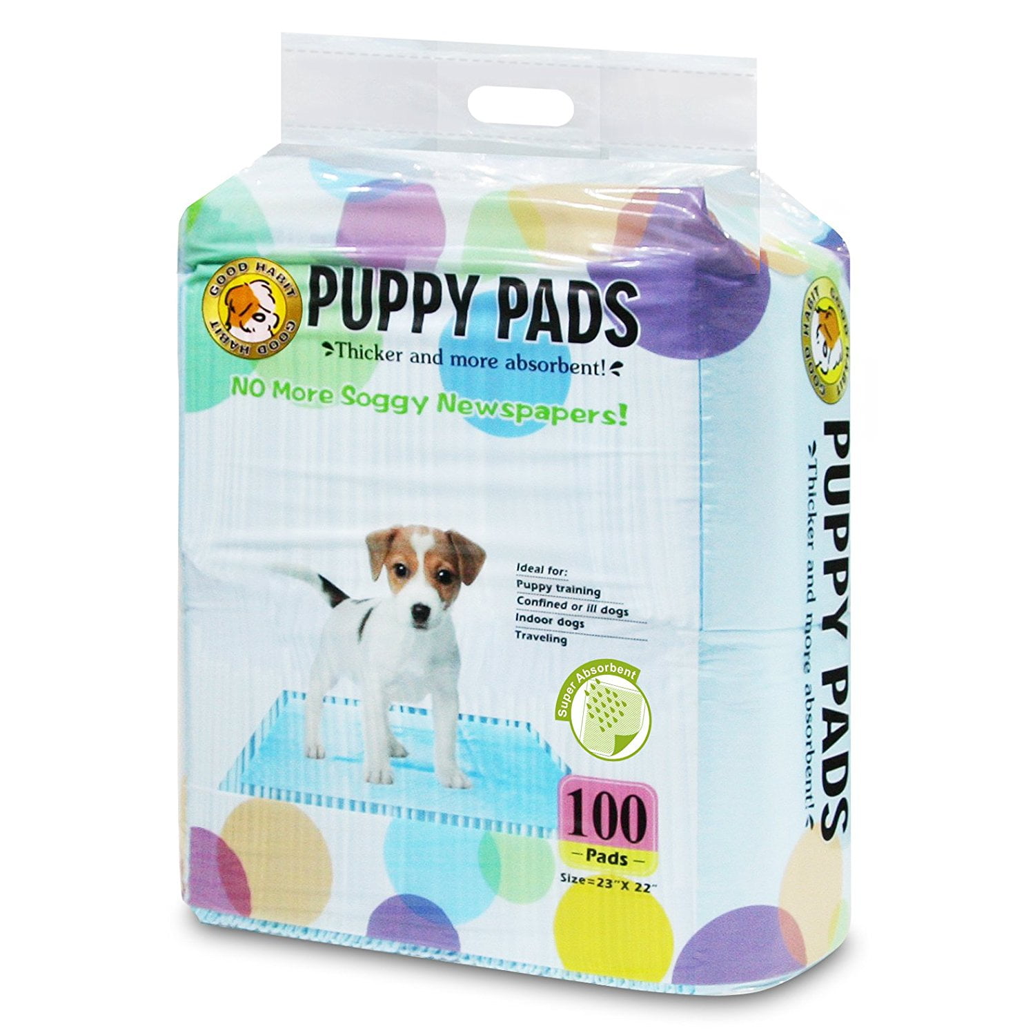 Best Pet Supplies Puppy/Training Pads, Blue, 100Pack, Super Absorbent Polymers from Japan