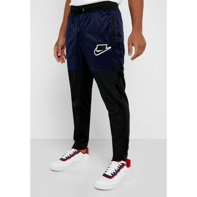 Fanático Analista Finito Nike NSW NSP Black/Blue Men's Loose Fit Track Pants Size S - Walmart.com
