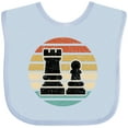 thumbnail image 3 of Inktastic Chess Player Retro Sunset Boys or Girls Baby Bib, 3 of 4
