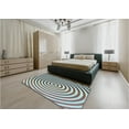 thumbnail image 4 of Ahgly Company Indoor Rectangle Patterned Blue Lagoon Blue Area Rugs, 7' x 9', 4 of 6