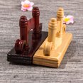 thumbnail image 3 of YAOMOBB Fan Frame Base Retro Style Folding Stand Smooth Edge High Stability Wooden Frame Base Display Tool Desktop Decoration, 3 of 6
