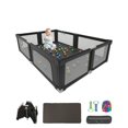 thumbnail image 6 of NEGYLIM 73" ×61" Large Baby Playpen, Baby Playard for Babies and Toddlers, Baby Fence Play Pens for Indoor & Outdoor, Sturdy Safety Play Yard with Soft Breathable Mesh and Carry Bag, Anti-Fall, Black, 6 of 8