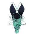thumbnail image 4 of Traje de baño de una pieza para mujer con estampado de serpentina a la moda para mujer OAVQHLG3B Store  lin121212, 4 of 4