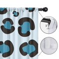 thumbnail image 4 of Blackout Kids Curtains,Light Blue and Black Of Leopard Print Childrens Insulated Curtains Set Of 2,Bedroom Essentials,Toddler Room Decor 52"x63", 4 of 5