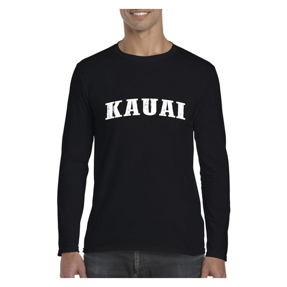 Mens Long Sleeve T-Shirts - Kauai Hawaii
