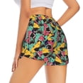 thumbnail image 2 of Uemuo Angry Shark Pattern Pattern Women's Athletic Shorts High Waisted Running Shorts with Liner Pockets Gym Elastic Workout Shorts-Small, 2 of 9