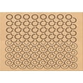 thumbnail image 1 of Ahgly Company Indoor Rectangle Patterned Cardboard Brown Gold Area Rugs, 5' x 7', 1 of 6